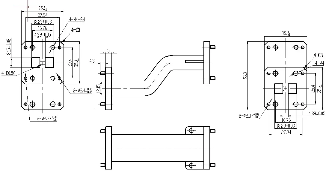 E-plane S Bend Waveguide-2 E-plane S Bend Waveguide-2