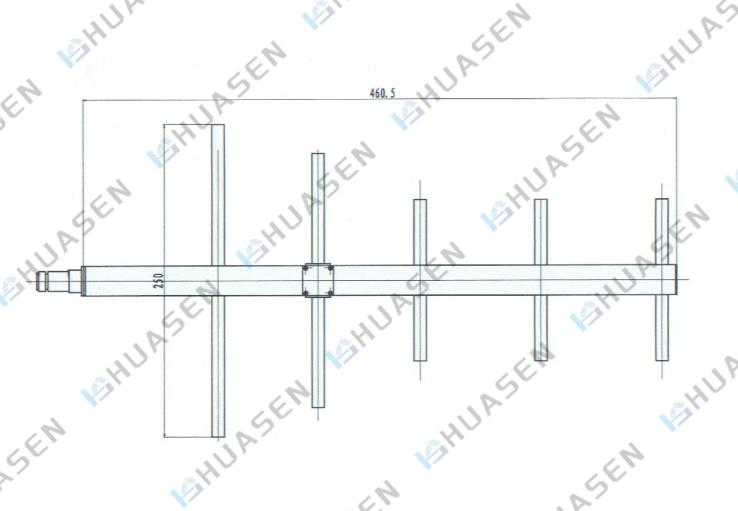 dual polarized Yagi antenna