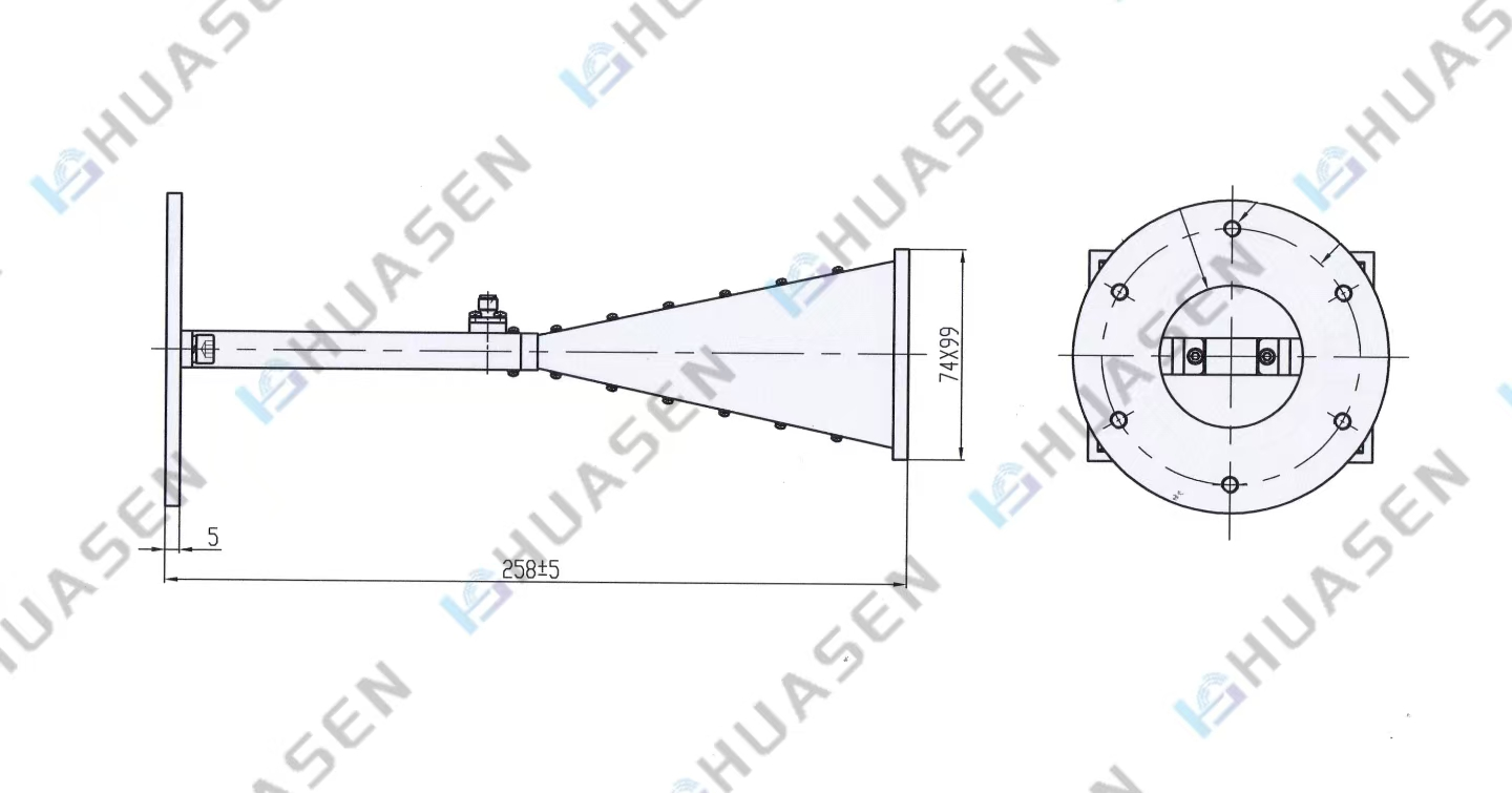 Broadband Double Ridged Horn Antenna Broadband Double Ridged Horn Antenna