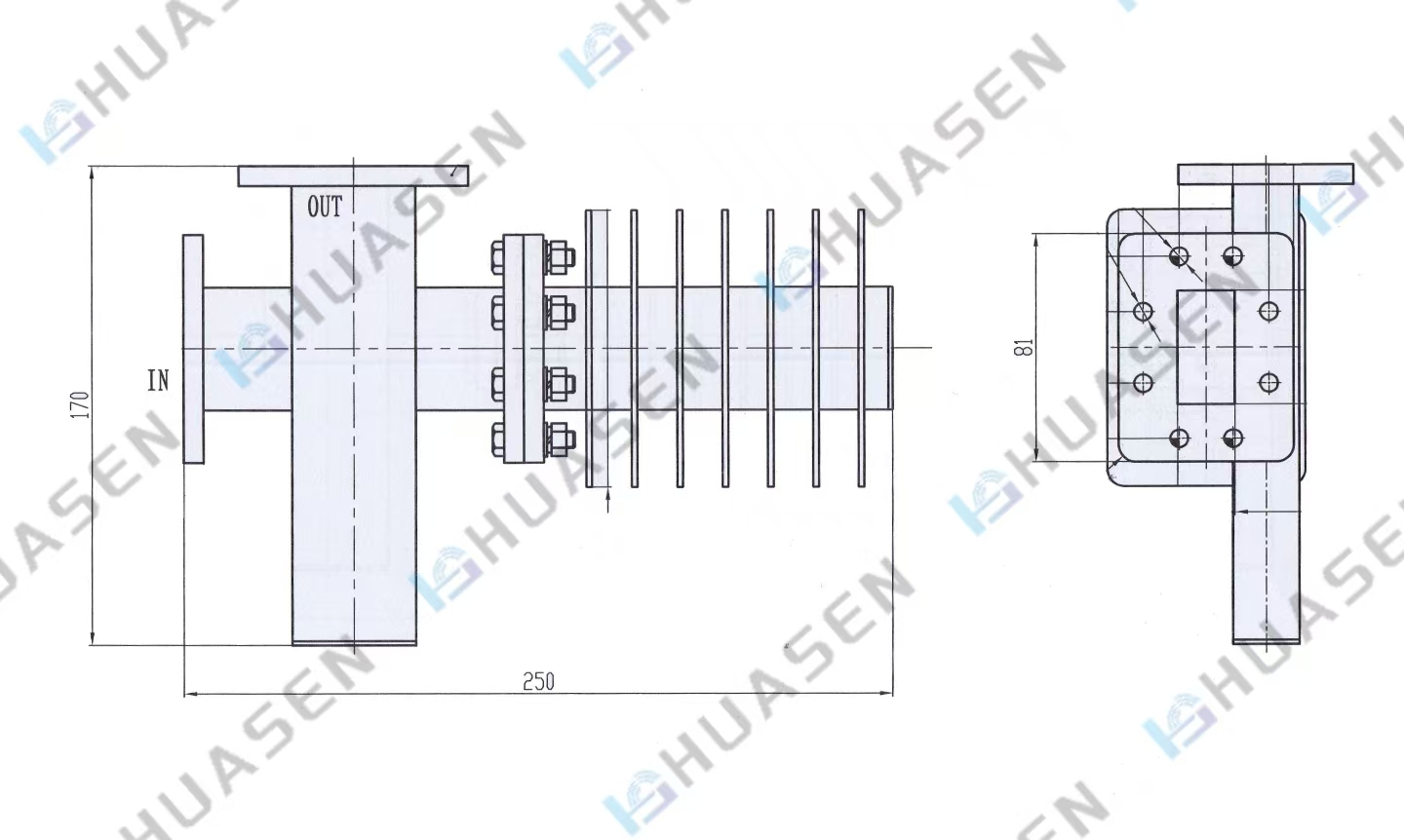 Coupled Fixed Waveguide Attenuator Coupled Fixed Waveguide Attenuator