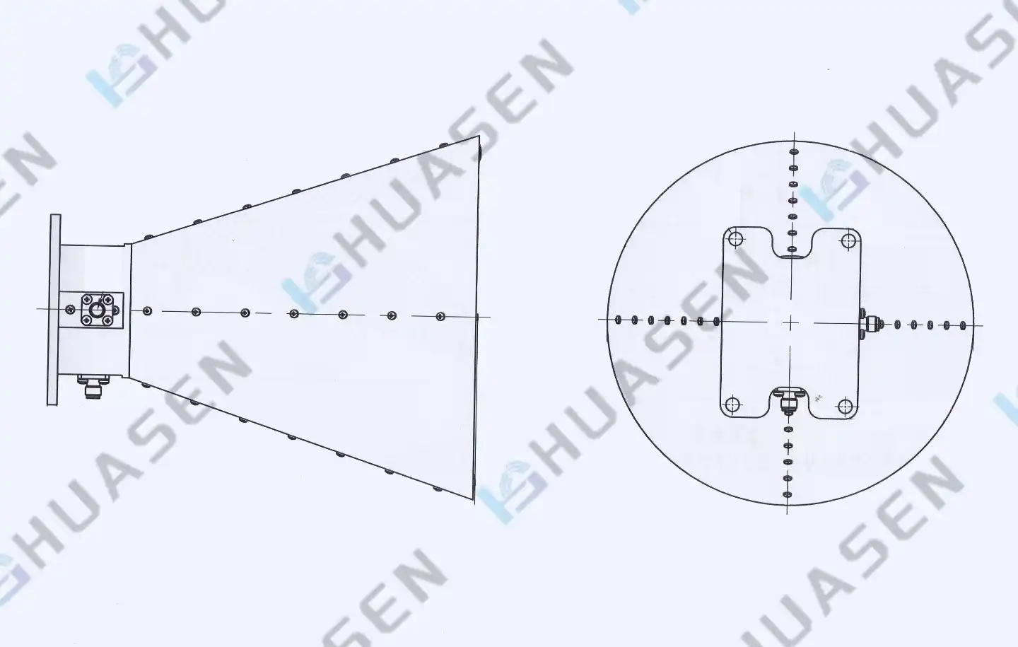 Dual Polarized Horn Antenna-a