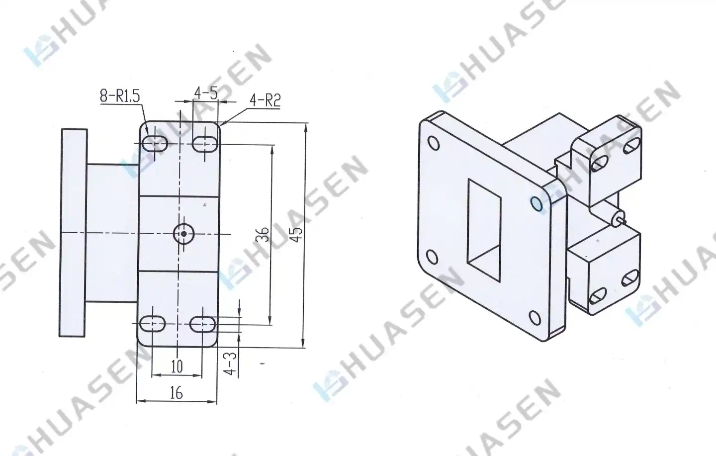 Waveguide to Microstrip Transition-b