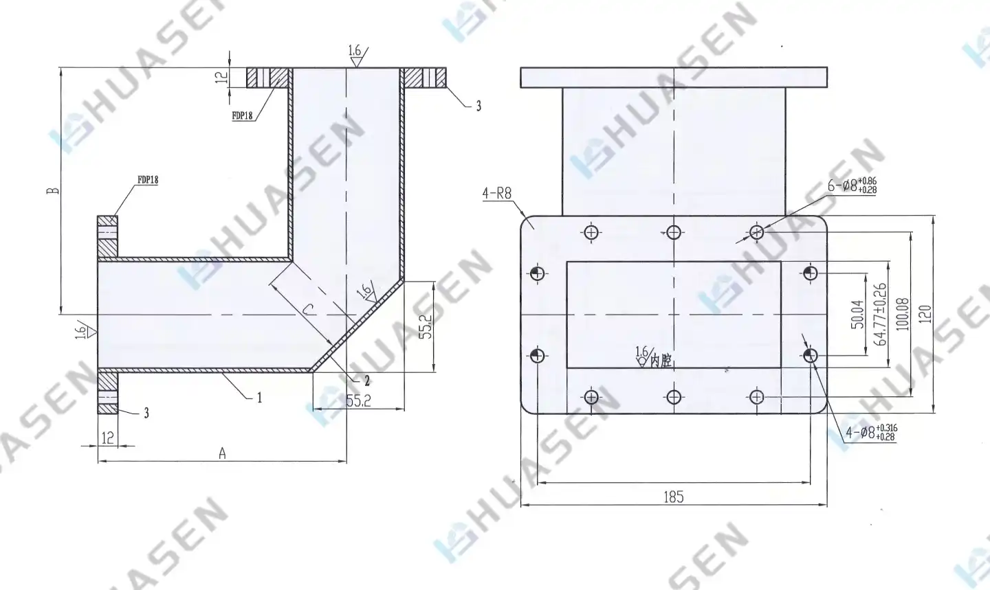mitered bend waveguide-b mitered bend waveguide-b