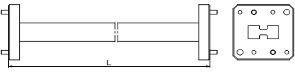Double Ridged Straight Waveguide