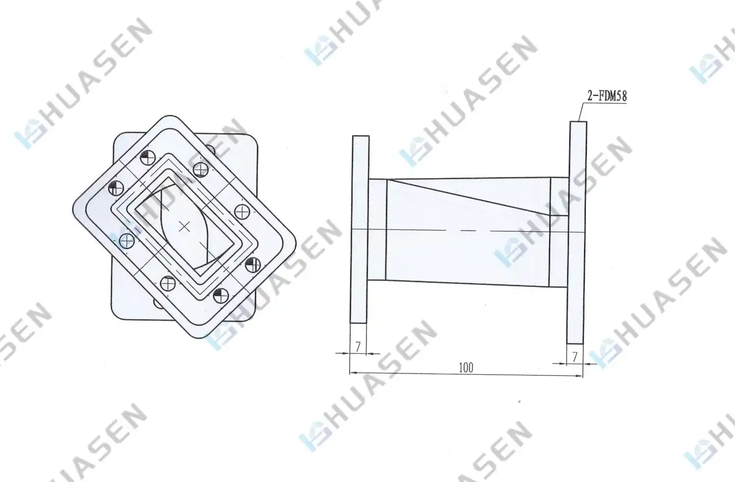 Rectangular Waveguide Twist-q Rectangular Waveguide Twist-q
